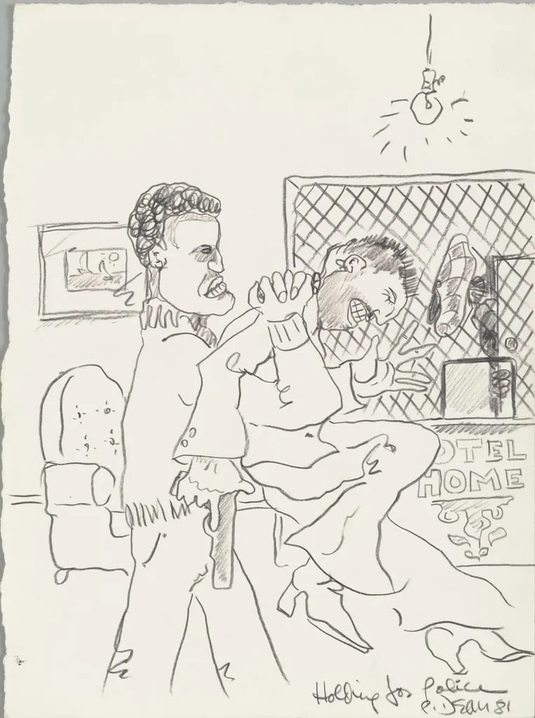 Untitled, by Peter Dean, graphite, 1981