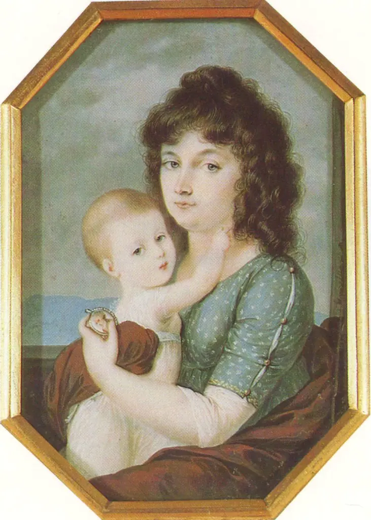 Portrait of Maria Naryshkina, by Peter Edward Stroehling