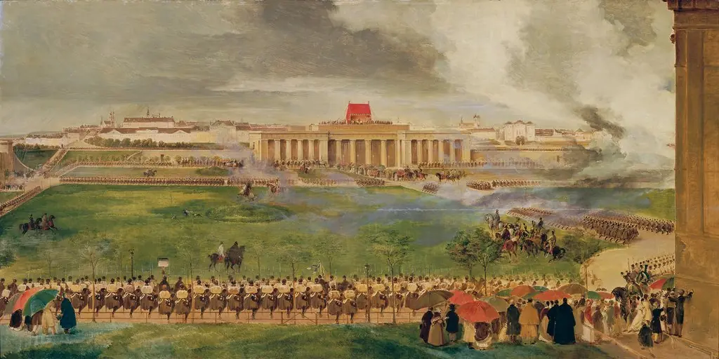 The Field Fair on the Outer Burgplatz on 13 April 1826, by Peter Fendi