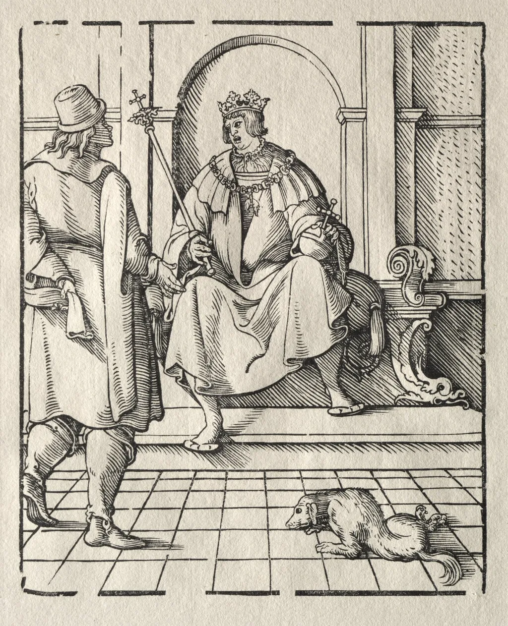 A king Enthroned, by Peter Flötner, 1525