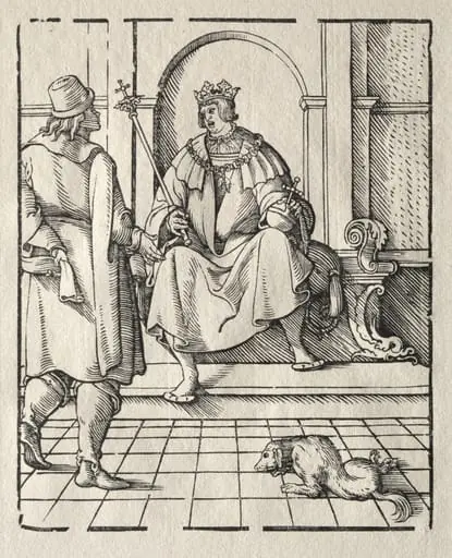 A king Enthroned, by Peter Flötner
