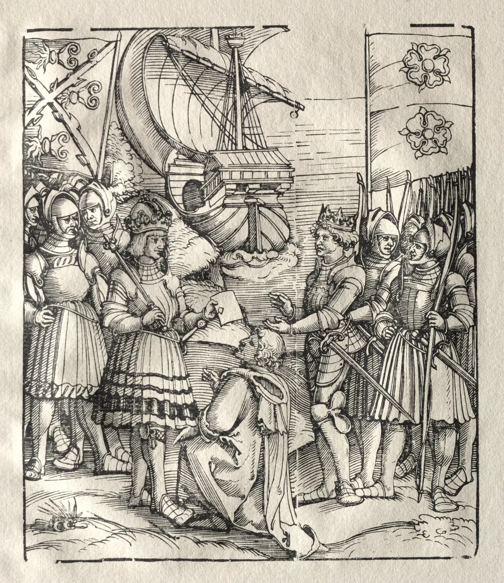 Maximilian Makes Peace with Henry VII, by Peter Flötner, 1525