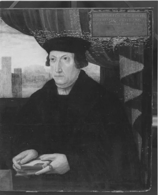 Portrait of Count Palatine Philip, Bishop of Freising, by Peter Gertner, oil, 1530