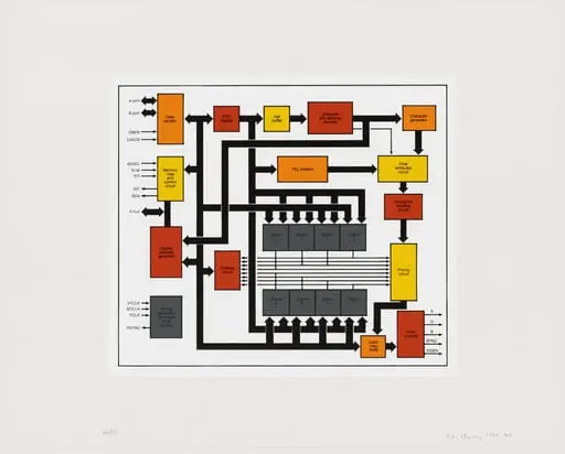 Untitled, by Peter Halley