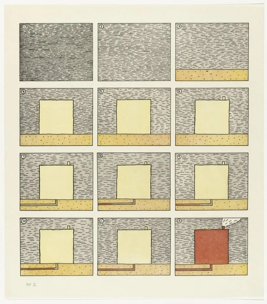 Untitled, by Peter Halley, 1992