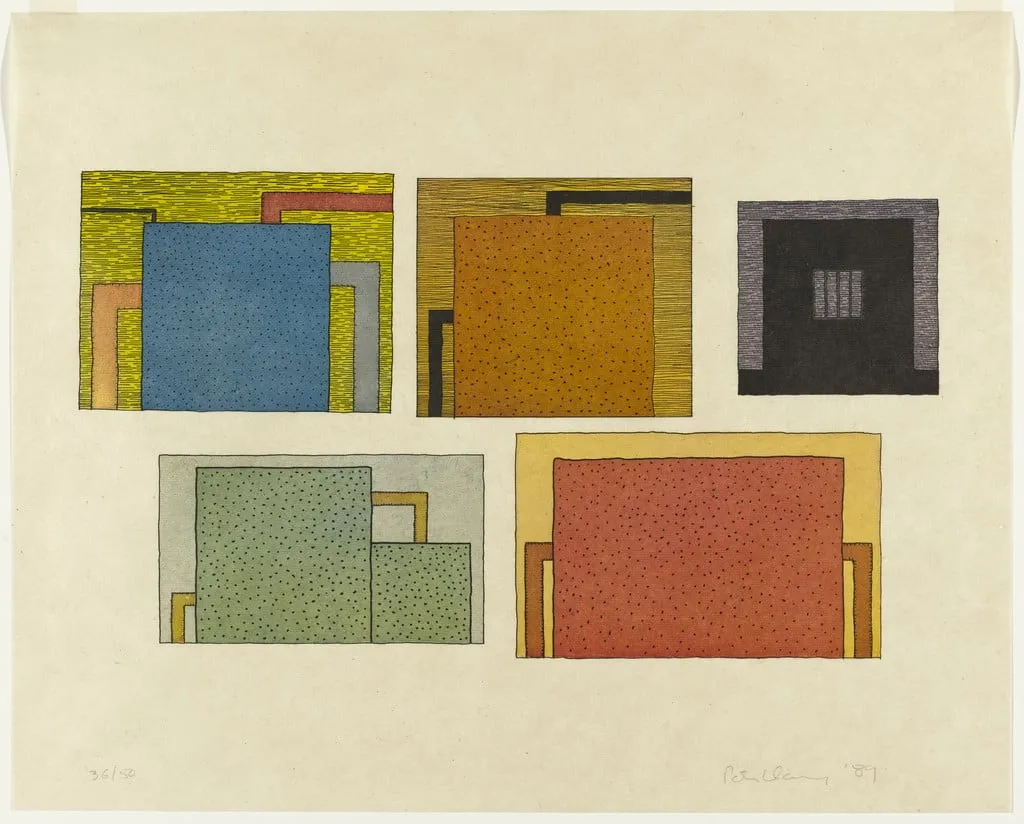 Untitled, by Peter Halley, 1989
