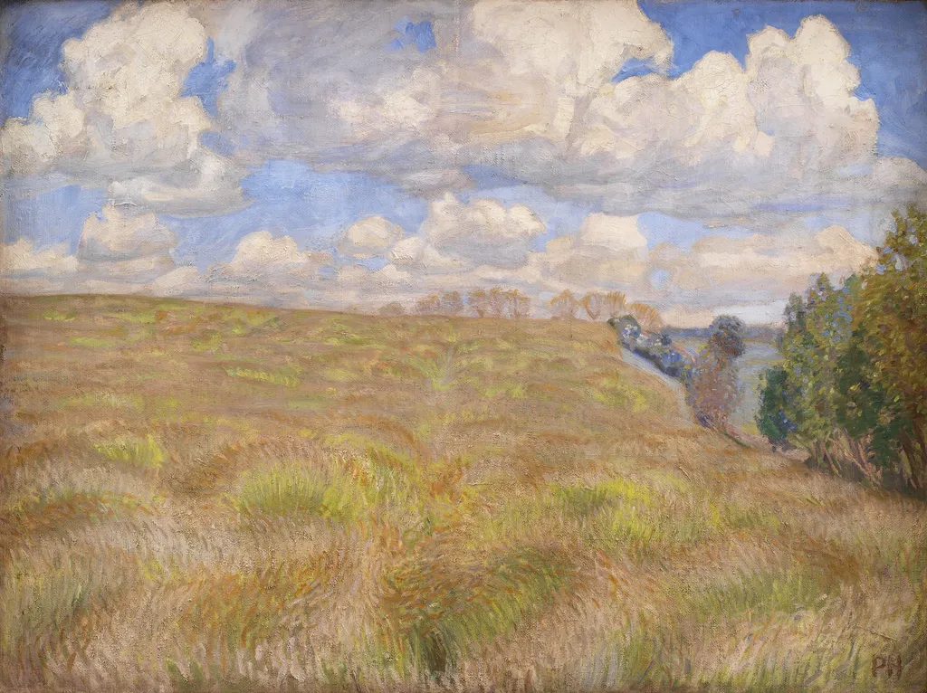 A Field of Waving Rye, by Peter Hansen, oil, 1898