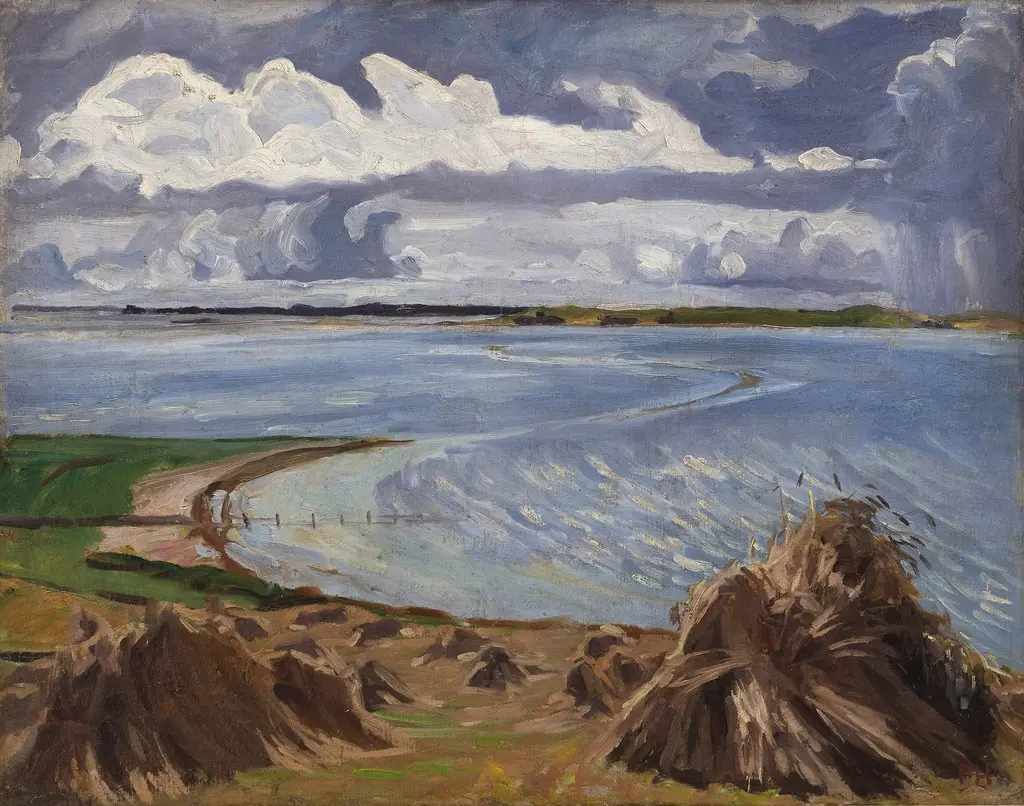 Rainy weather. Katterød Rev., by Peter Hansen