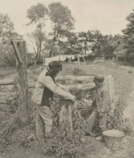 At the Grindstone--A Suffolk Farmyard, by Peter Henry Emerson