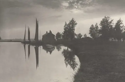 Cantley: Wherries Waiting for the Turn of the Tide, by Peter Henry Emerson