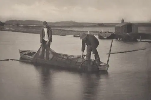 Taking Up the Eel Net, by Peter Henry Emerson