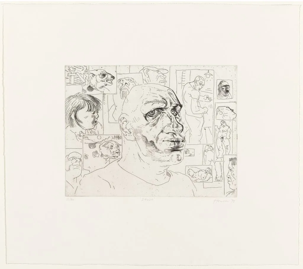 Untitled, by Peter Howson, ink, 1992