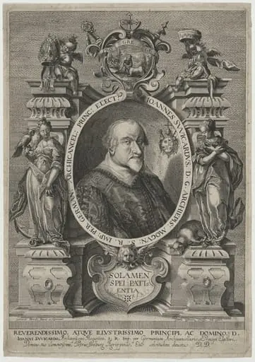 Joannes Swicardus, Archbishop of Maguntino, by Peter Isselburg