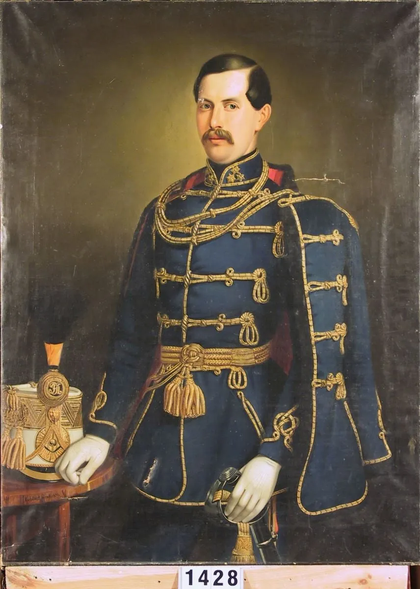 Căpitanul Carl Ehrenreich Hartmayer, auditor al Regimentului chezaro-crăiesc de husari nr. 2 (în registrul inventar: C. E. Hartmayer), by Peter Kohlbeck