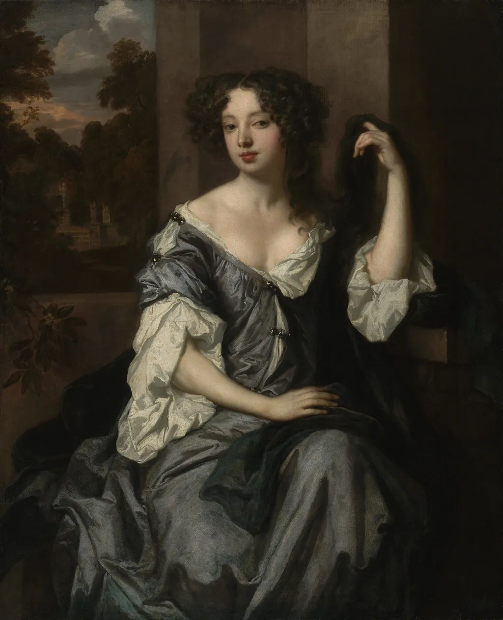 Portrait of Louise de Keroualle, Duchess of Portsmouth, by Peter Lely, oil, 1671