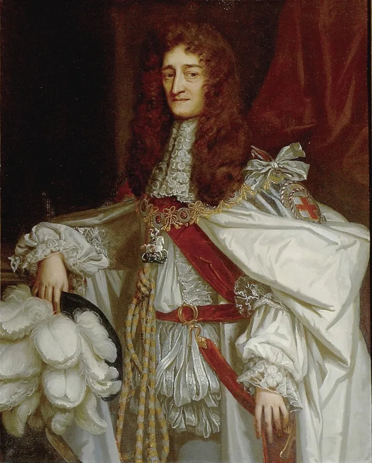 Prince Rupert of the Rhine in Garter Robes, by Peter Lely, oil, 1659