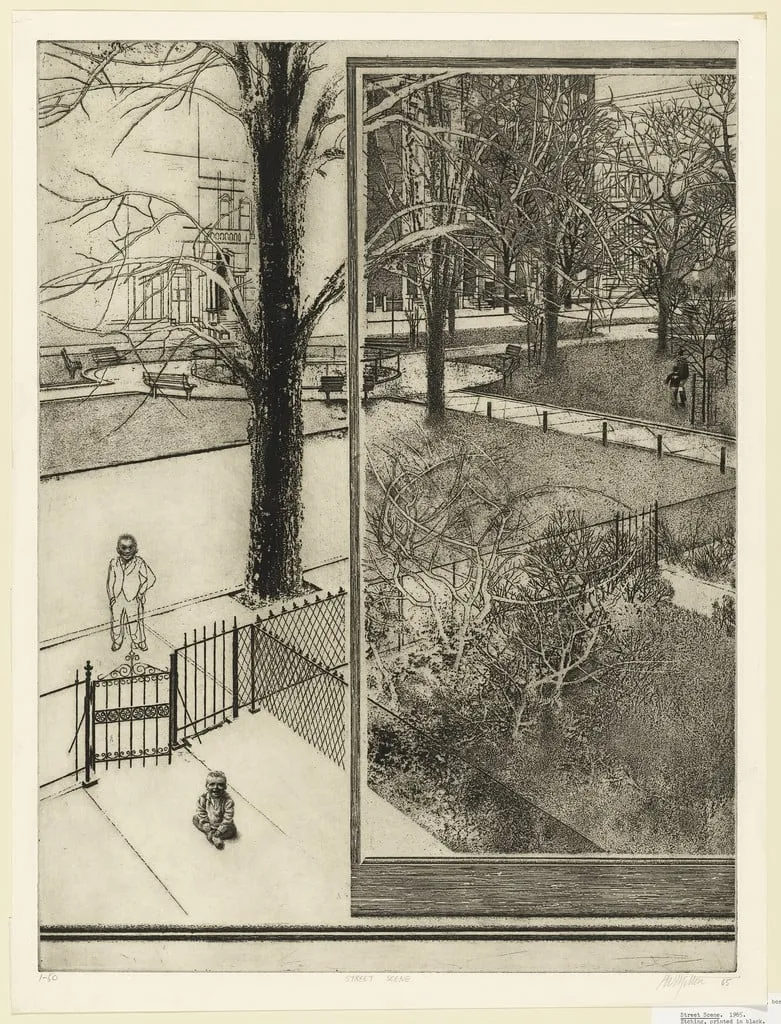 Untitled, by Peter Milton, ink, 1965