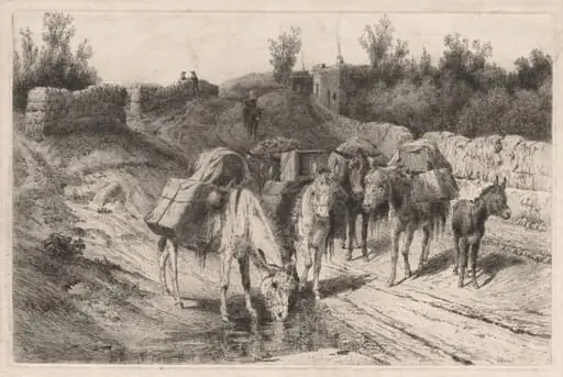 On the Road to Santa Fe, by Peter Moran