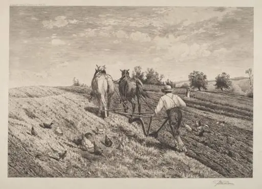 The Ploughman, by Peter Moran