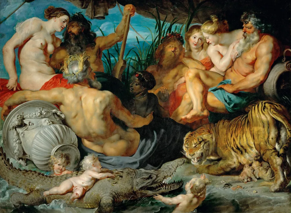 القارات الأربع, by Peter Paul Rubens, oil, 1615