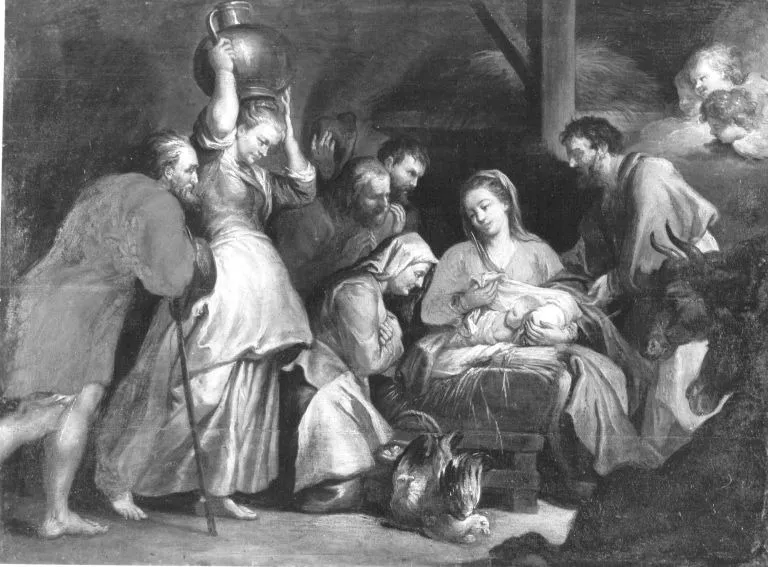 Anbetung der Hirten (nach dem Stich von Lucas Vorstermans d. Ä.), by Peter Paul Rubens, unspecified, 1608