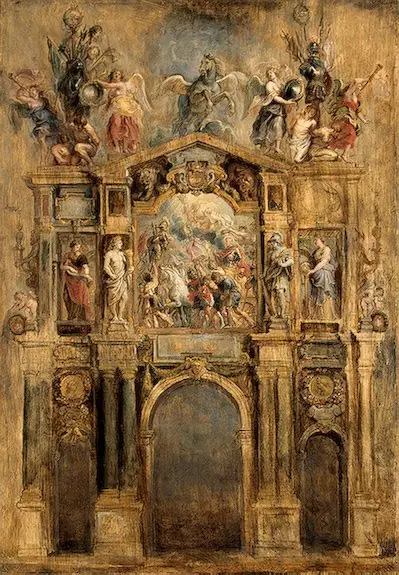 Arch of Ferdinand, the Reverse Side (Arcus Ferdinandi, pars posterior), by Peter Paul Rubens
