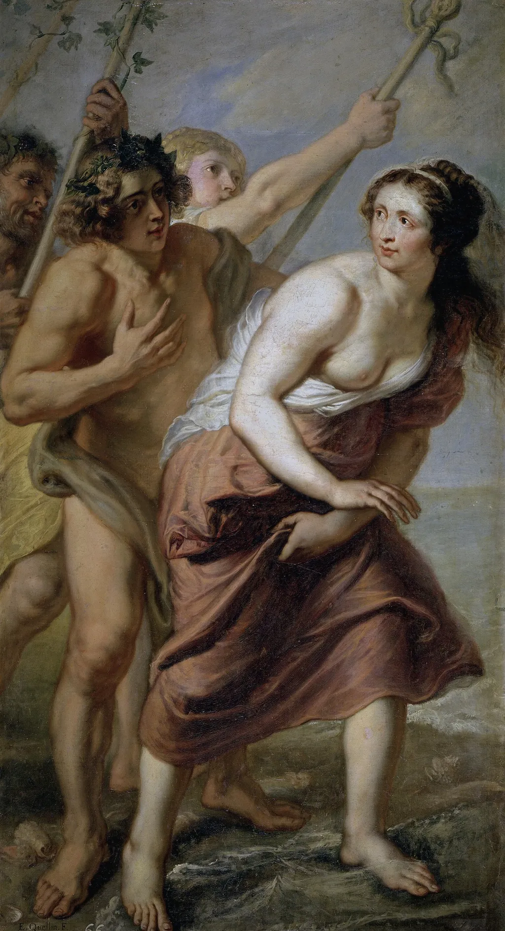 Bacchus and Ariadne, by Peter Paul Rubens, oil, 1630
