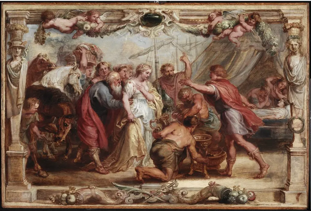 Briseis Given Back to Achilles, by Peter Paul Rubens