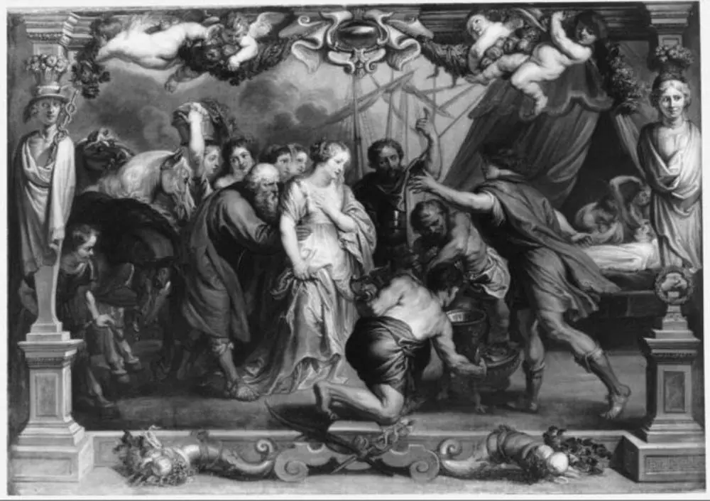 Briseis Returning to Achilles, by Peter Paul Rubens