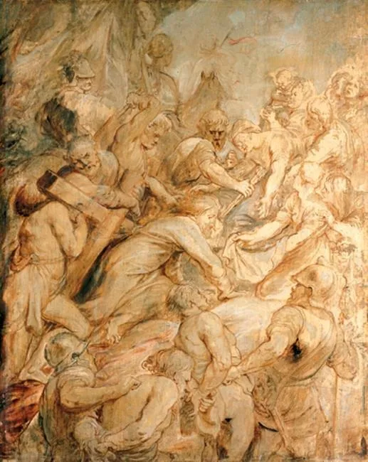 Christ carrying the cross, 1634-1637, by Peter Paul Rubens, oil, 1637