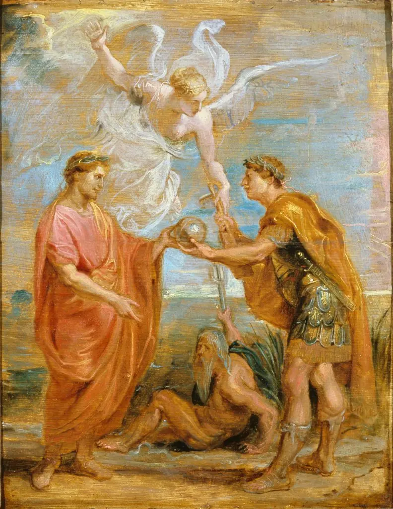 Constantius appoints Constantine as his successor, by Peter Paul Rubens