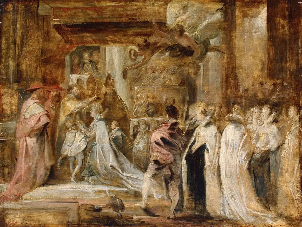 Coronation of Maria de' Medici, by Peter Paul Rubens