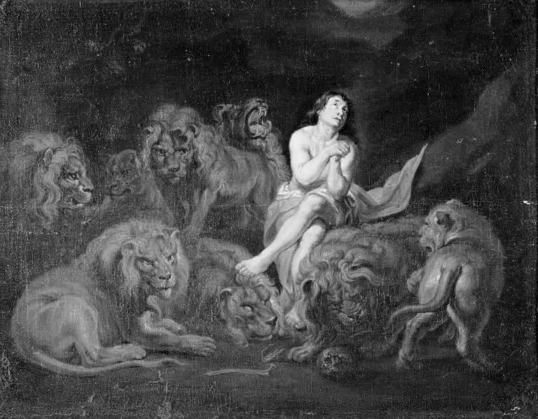 Daniel in the Lions' Den, by Peter Paul Rubens, oil
