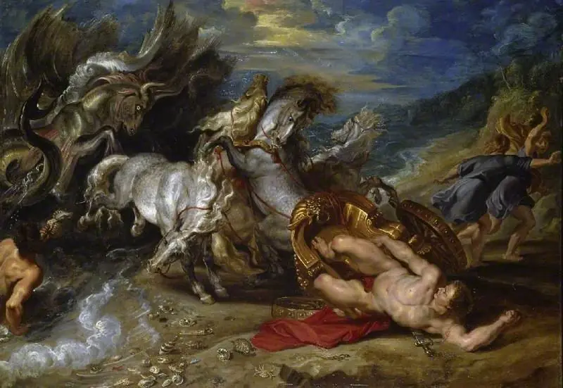 Death of Hippolytus, by Peter Paul Rubens
