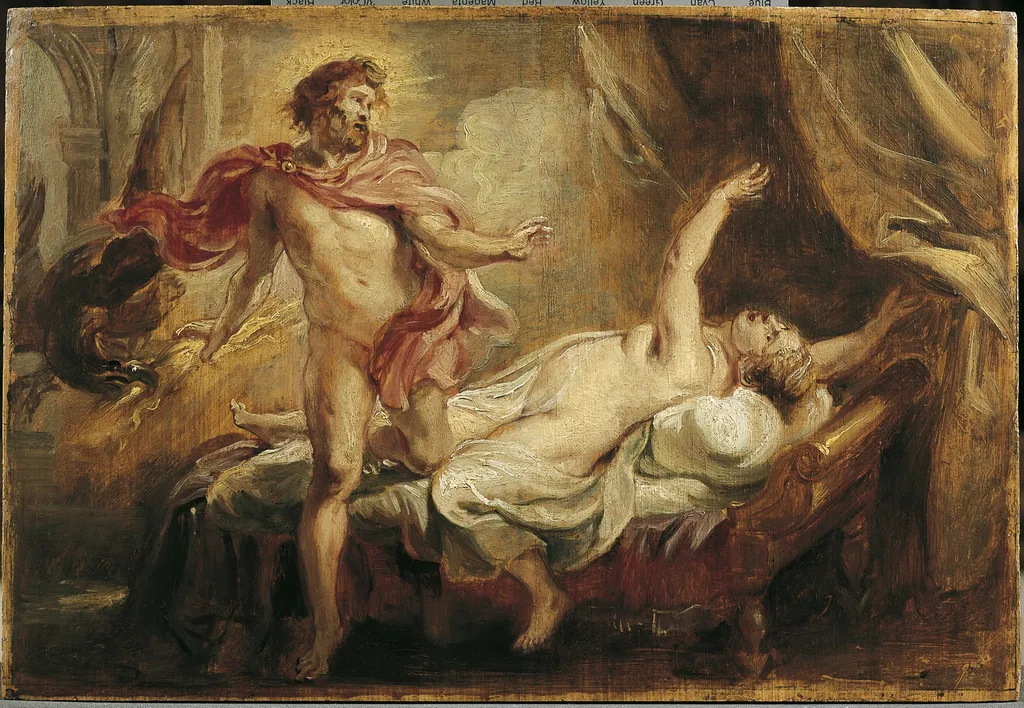 Death of Semele, by Peter Paul Rubens, oil, 1640