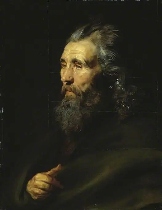 Head study of a bearded man, by Peter Paul Rubens