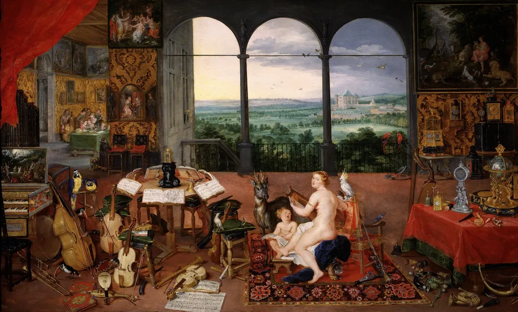 Hearing, by Peter Paul Rubens, oil, 1617