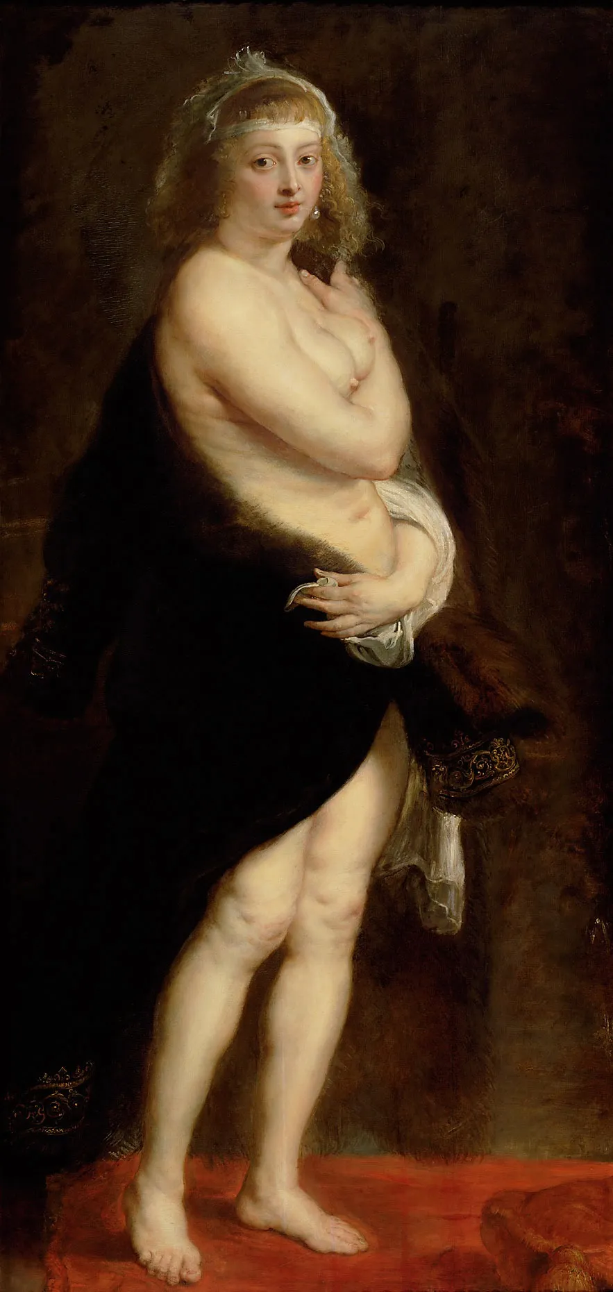 Helena Fourment in a Fur Robe, by Peter Paul Rubens, oil, 1638