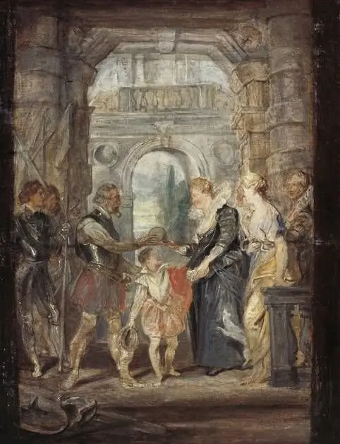 Henry IV awards the Regency to Maria de Medici, by Peter Paul Rubens