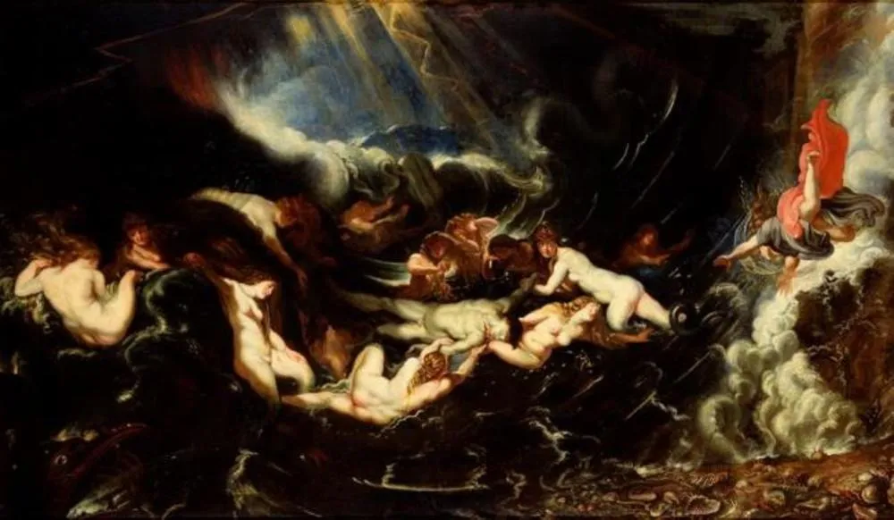 Hero and Leander, by Peter Paul Rubens, oil, 1605