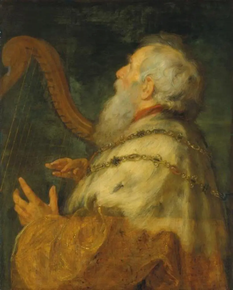King David Playing the Harp, by Peter Paul Rubens