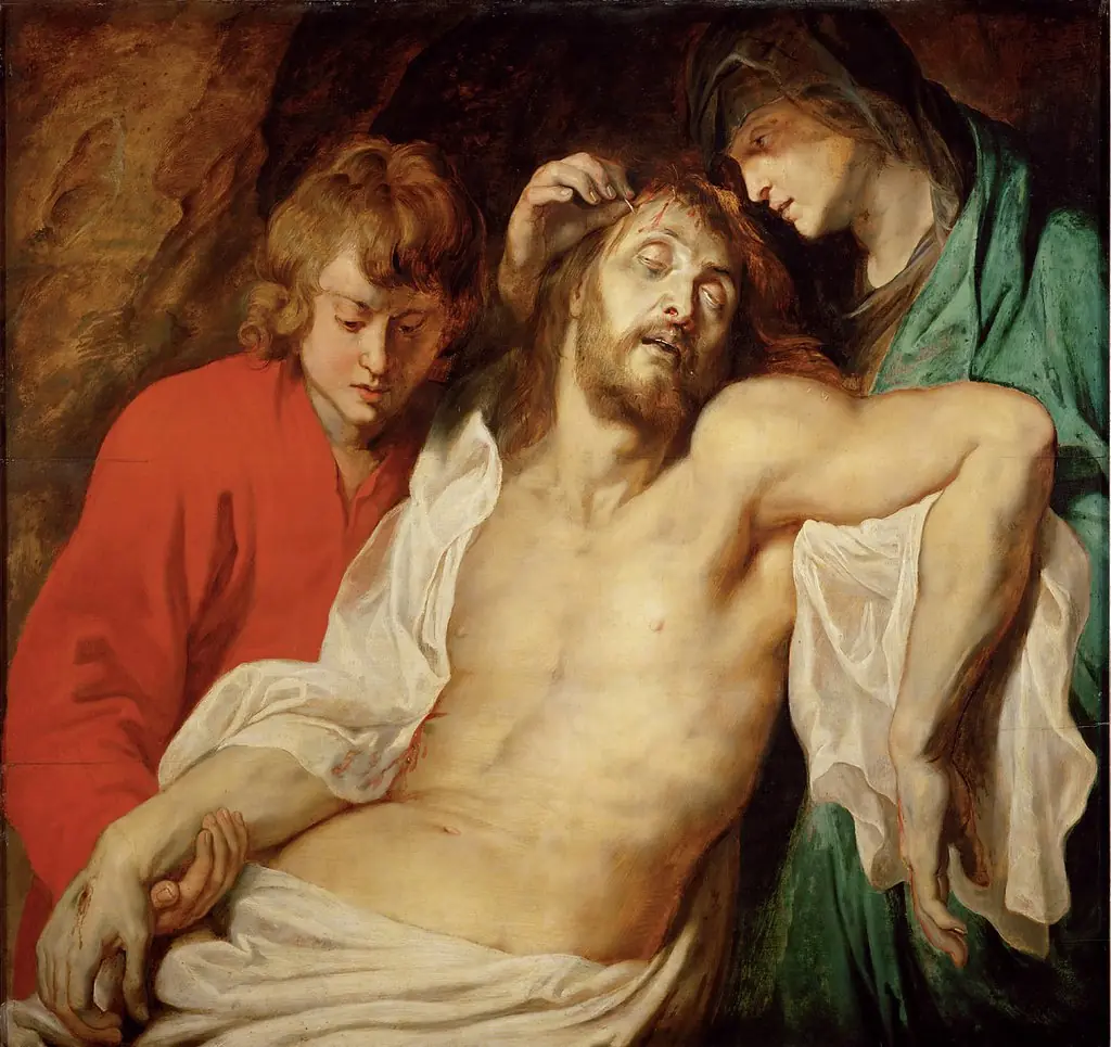 Lamentation of Christ by Mary and John, by Peter Paul Rubens