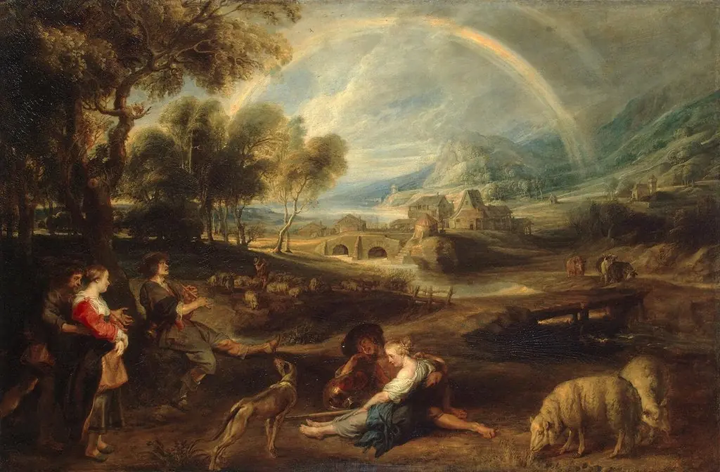 Landscape with a Rainbow, by Peter Paul Rubens