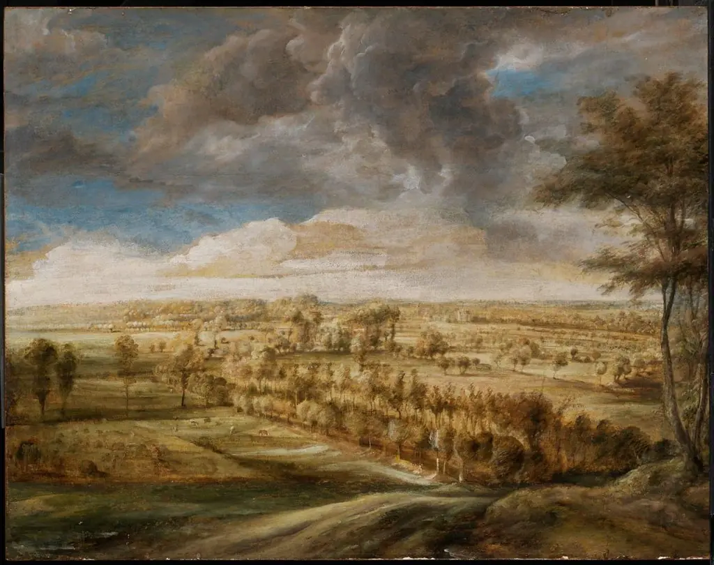 Landscape with an Avenue of Trees, by Peter Paul Rubens