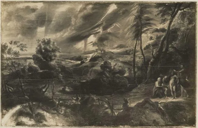 Landscape with Philemon and Baucis, by Peter Paul Rubens, oil, 1630