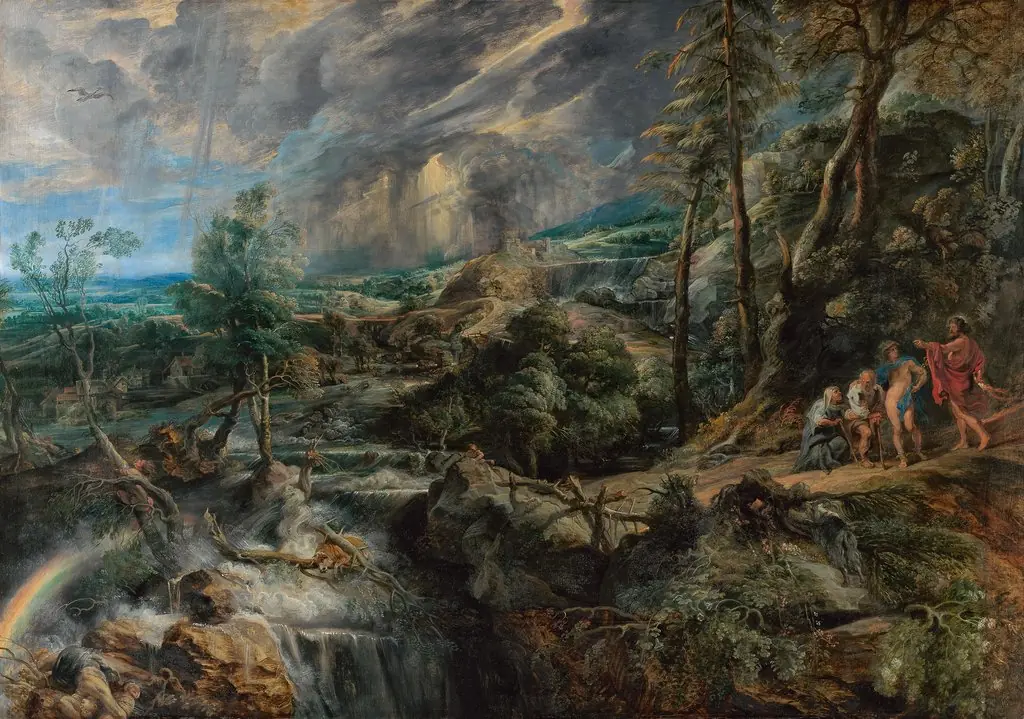 Landscape with Philemon and Baucis, by Peter Paul Rubens