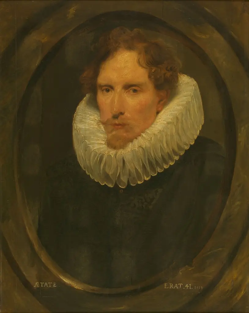 Man in Oval Frame, by Peter Paul Rubens