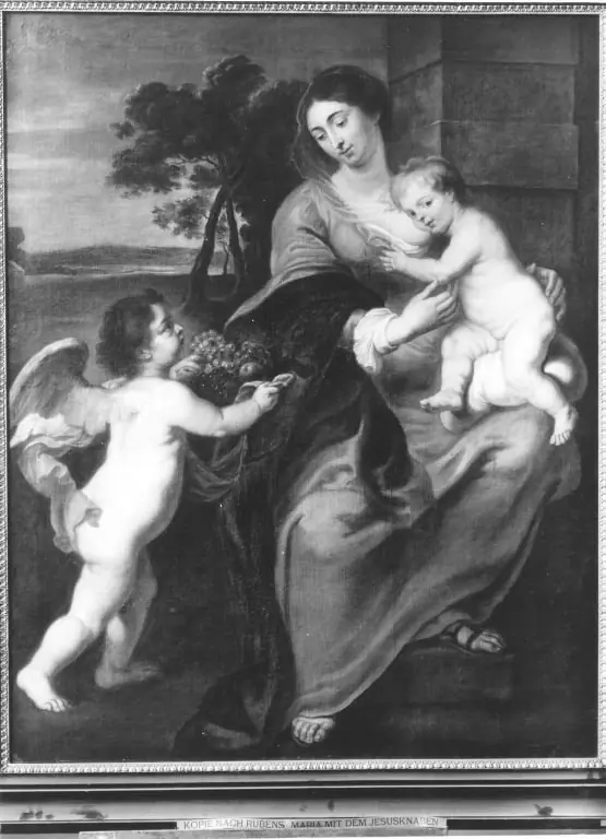 Maria mit Christuskind und einem Engel (Nachfolger), by Peter Paul Rubens