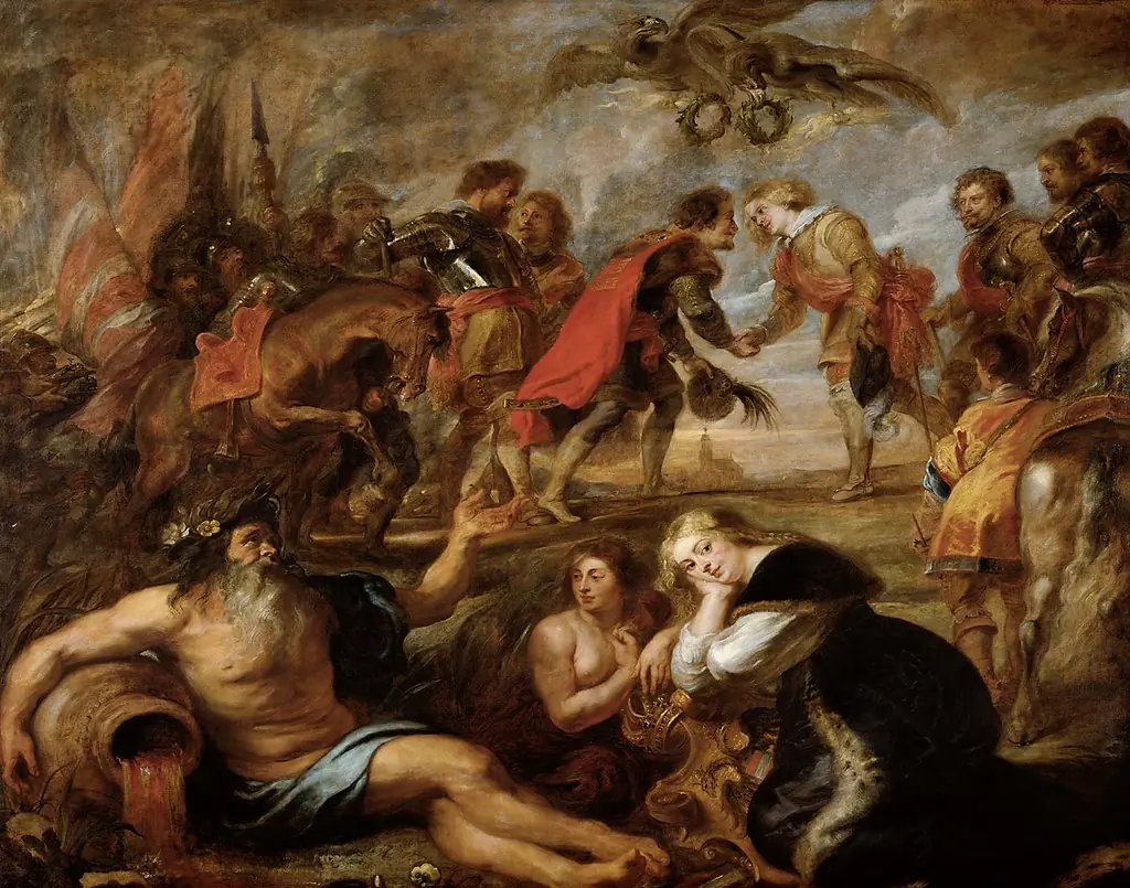 Meeting of King Ferdinand and Cardinal-infante Ferdinand at Nördlingen, by Peter Paul Rubens
