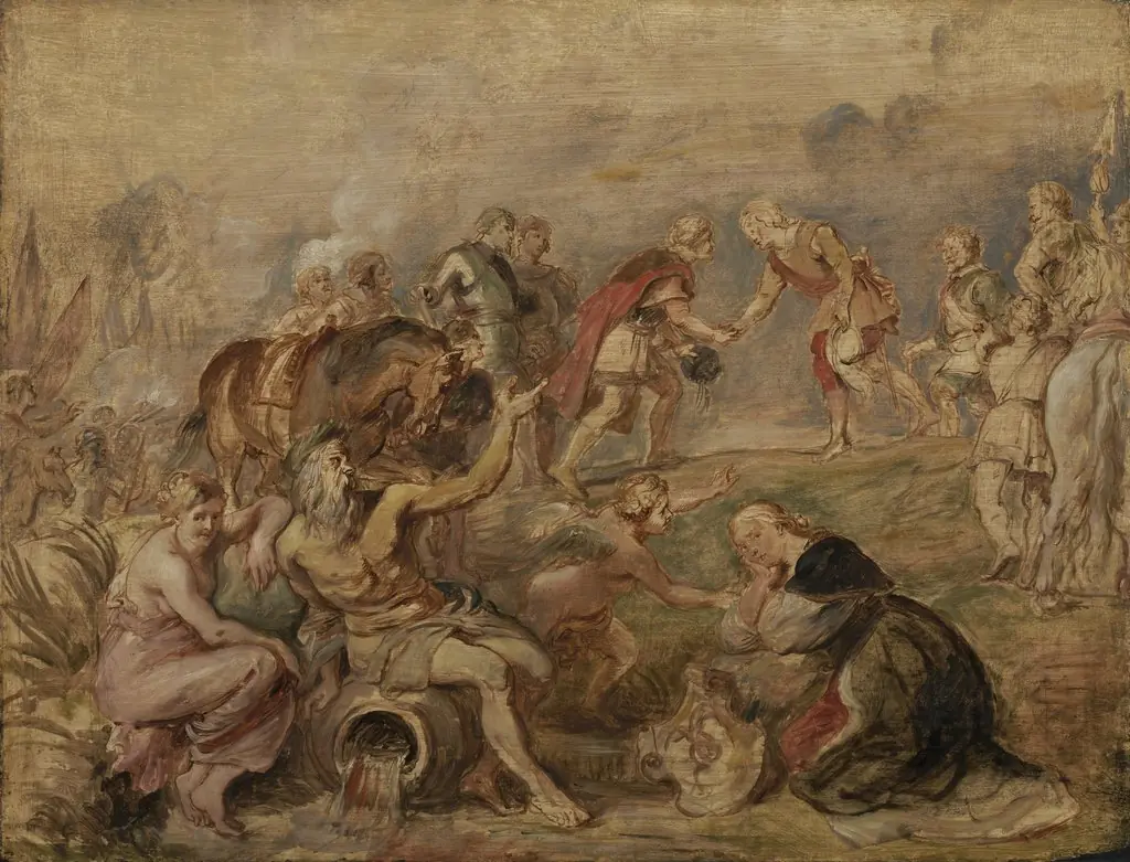 Meeting of King Ferdinand of Hungary and the Cardinal-Infante Ferdinand of Spain at Nördlingen, by Peter Paul Rubens